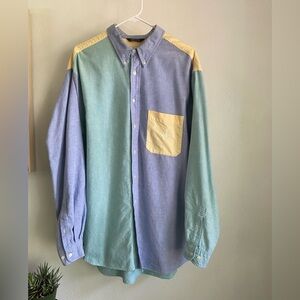 Vintage Nautica Oxford Mixed Oxford Shirt - XL